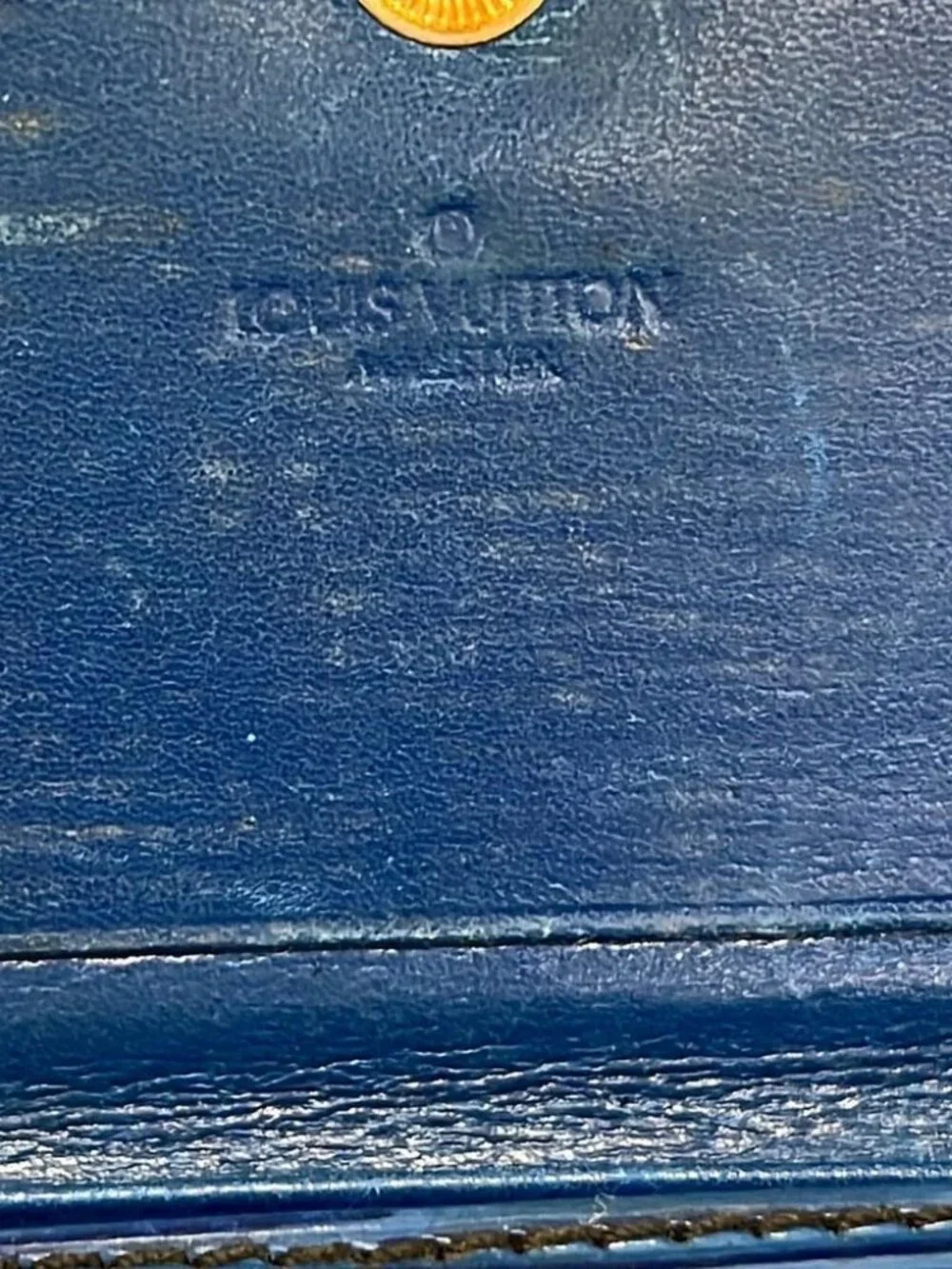 LOUIS VUITTON Porte Monnaie Billets Cartes Credit M63485 Toledo Blue Epi